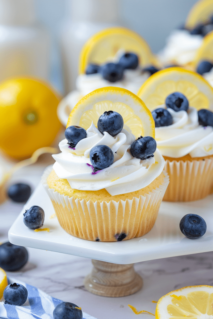 Delicious Lemon Blueberry Cupcakes