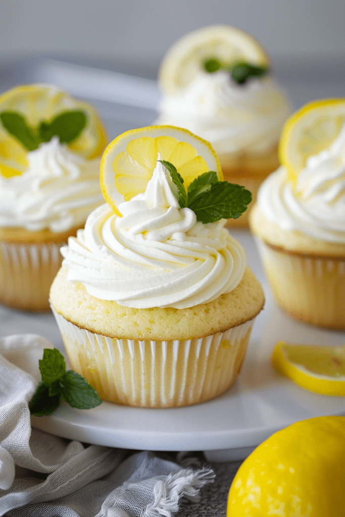 Delicious Lemon Cupcakes with Lemon Buttercream