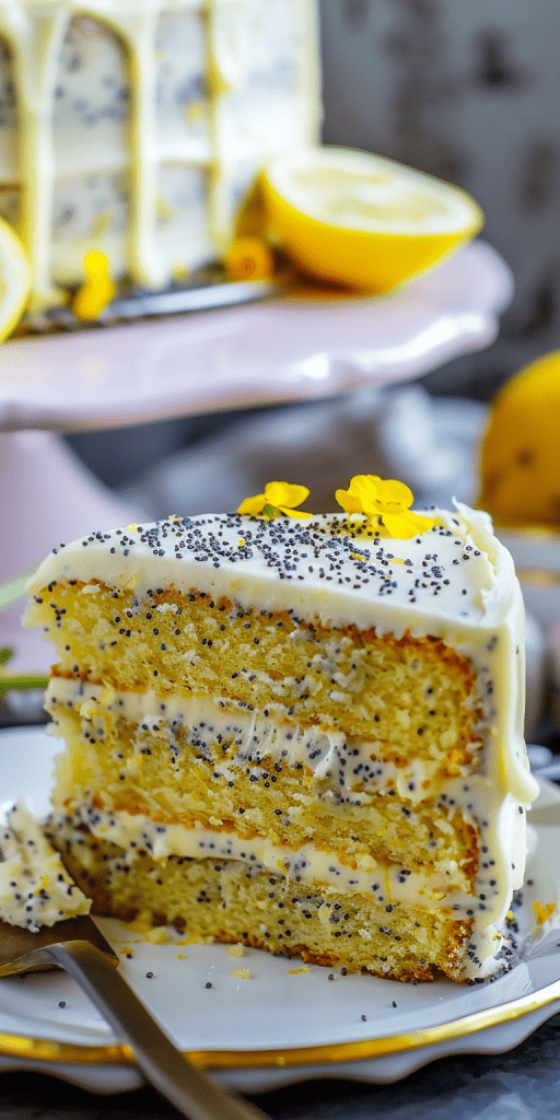 Delicious Lemon Poppy Seed Cake