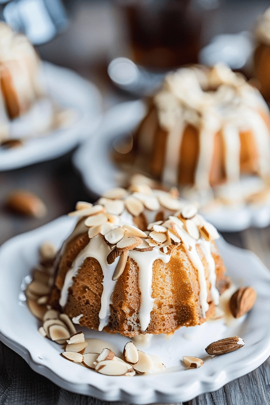 Delicious Mini Almond Bundt Cakes Recipe