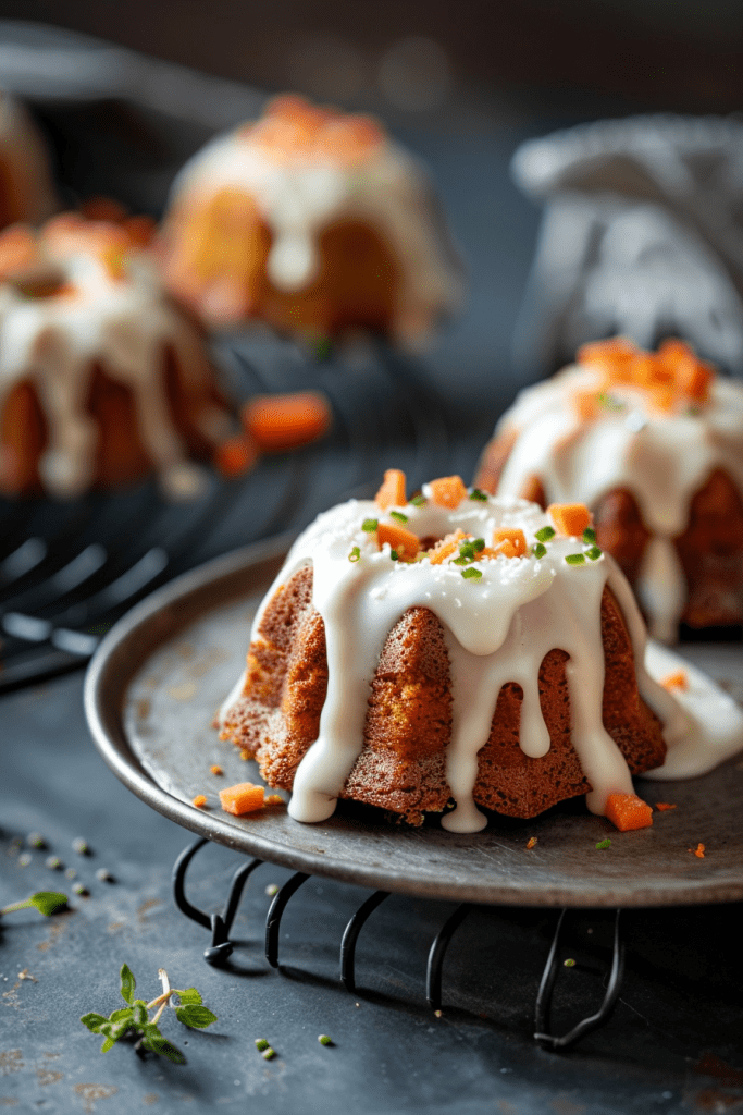 Delicious Mini Carrot Bundt Cake