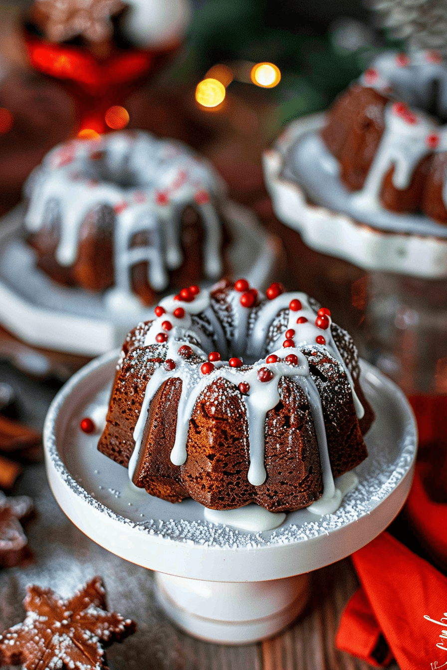 Delicious Mini Gingerbread Bundt Cakes Recipe