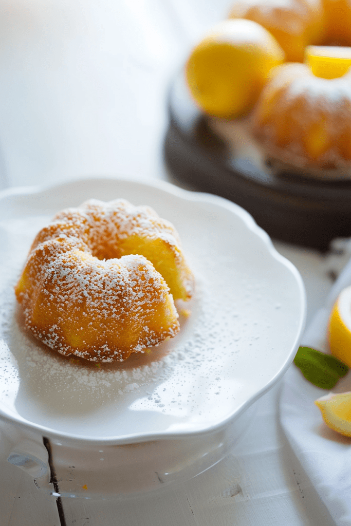 Delicious Mini Meyer Lemon Bundt Cake