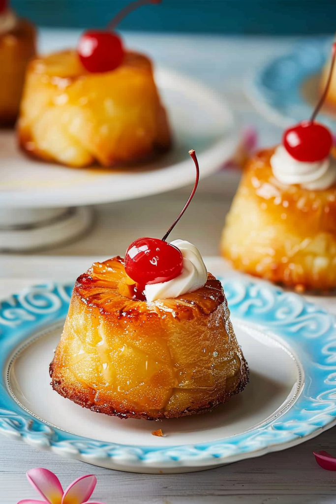 Delicious Mini Pineapple Upside-Down Cakes