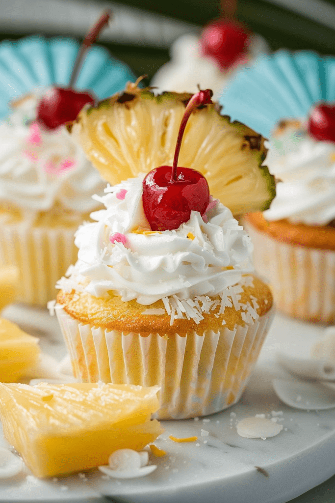 Delicious Pina Colada Cupcakes