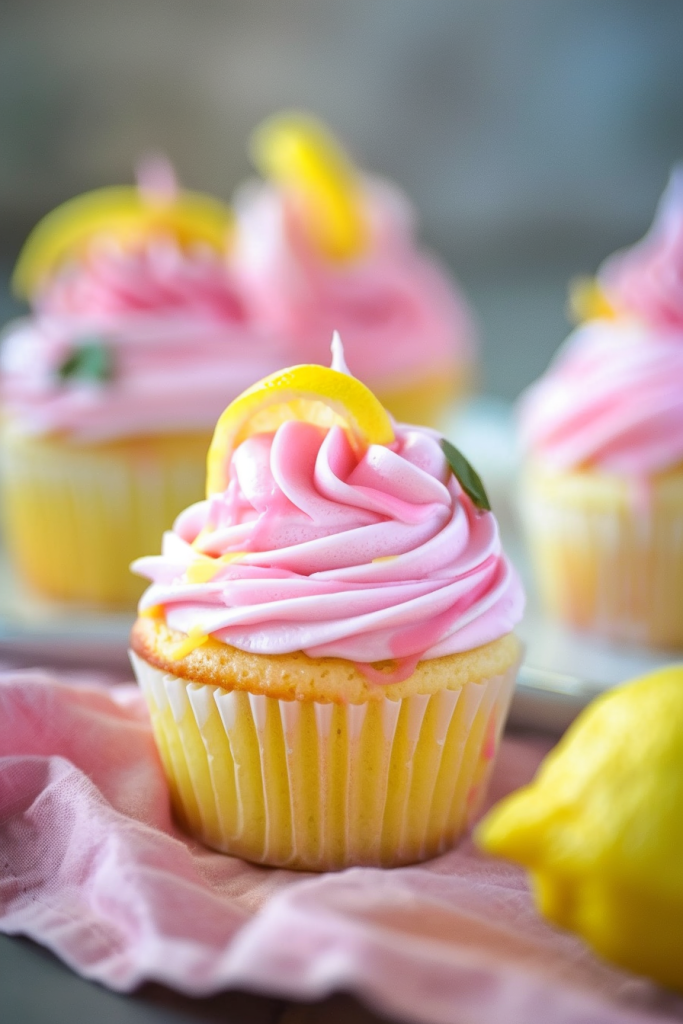 Delicious Pink Lemonade Cupcakes