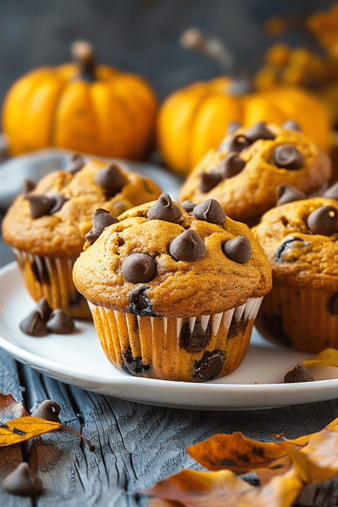 Delicious Pumpkin Chocolate Chip Muffins