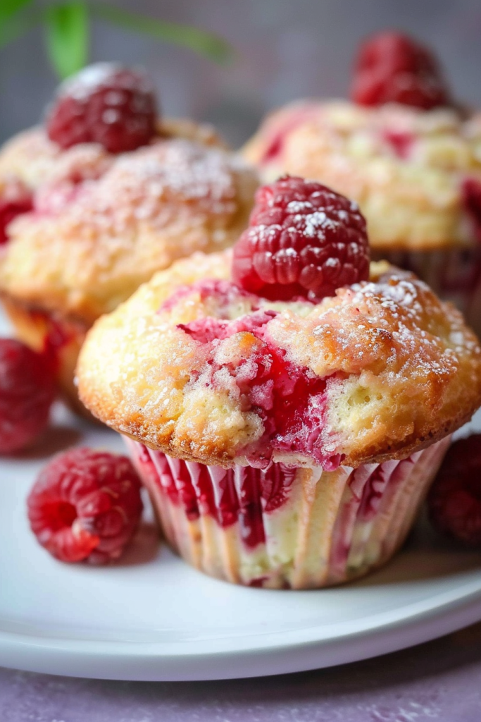 Delicious Raspberry Cream Cheese Muffins