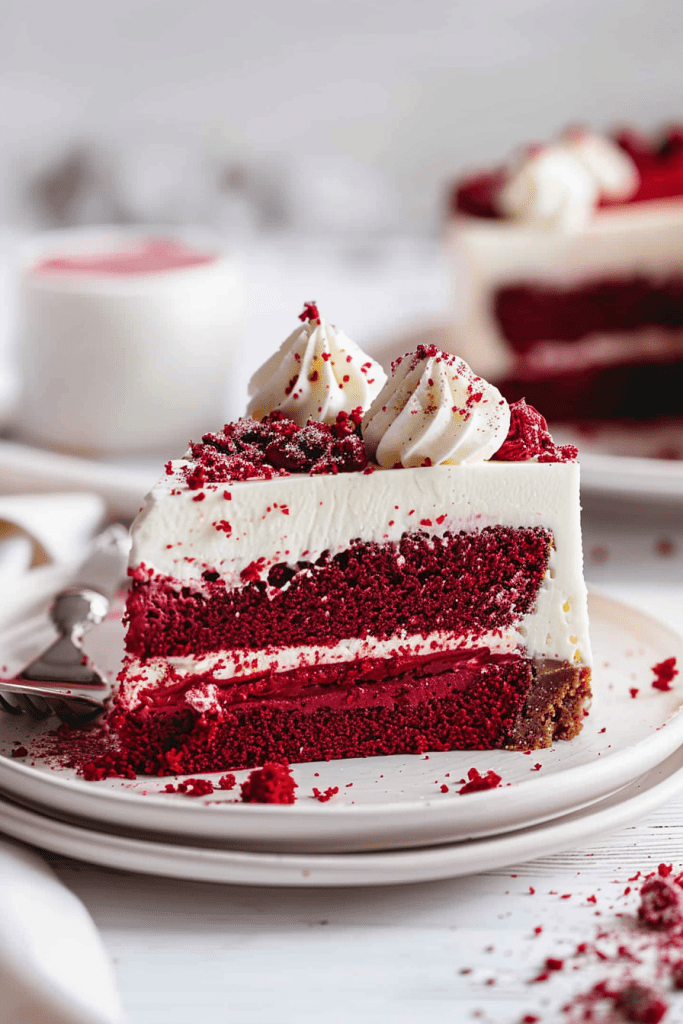 Delicious Red Velvet Cheesecake