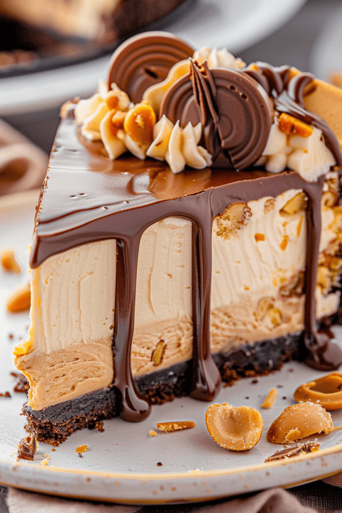 Delicious Reeses Peanut Butter Cheesecake