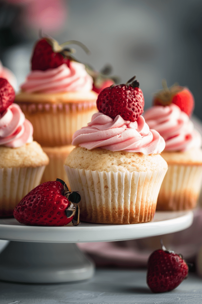 Delicious Strawberry Cupcakes