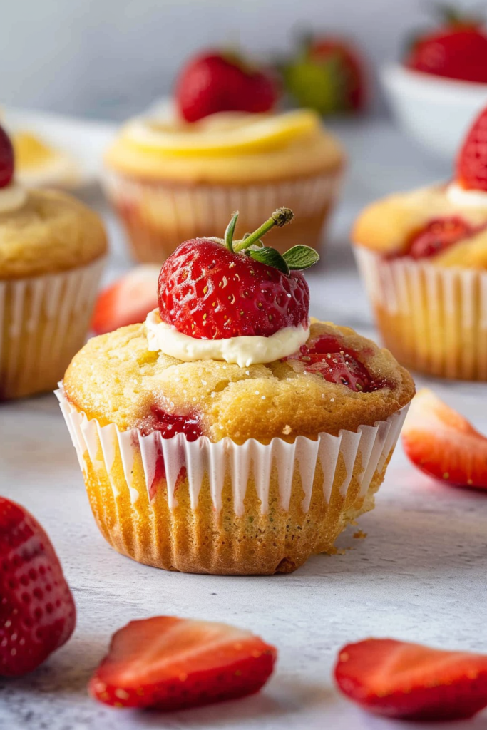 Delicious Strawberry Lemon Muffins