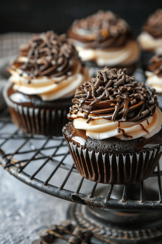 Delicious Triple Chocolate Jack Daniels Cupcakes