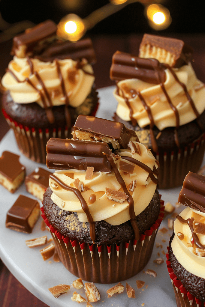 Delicious Twix Cupcakes