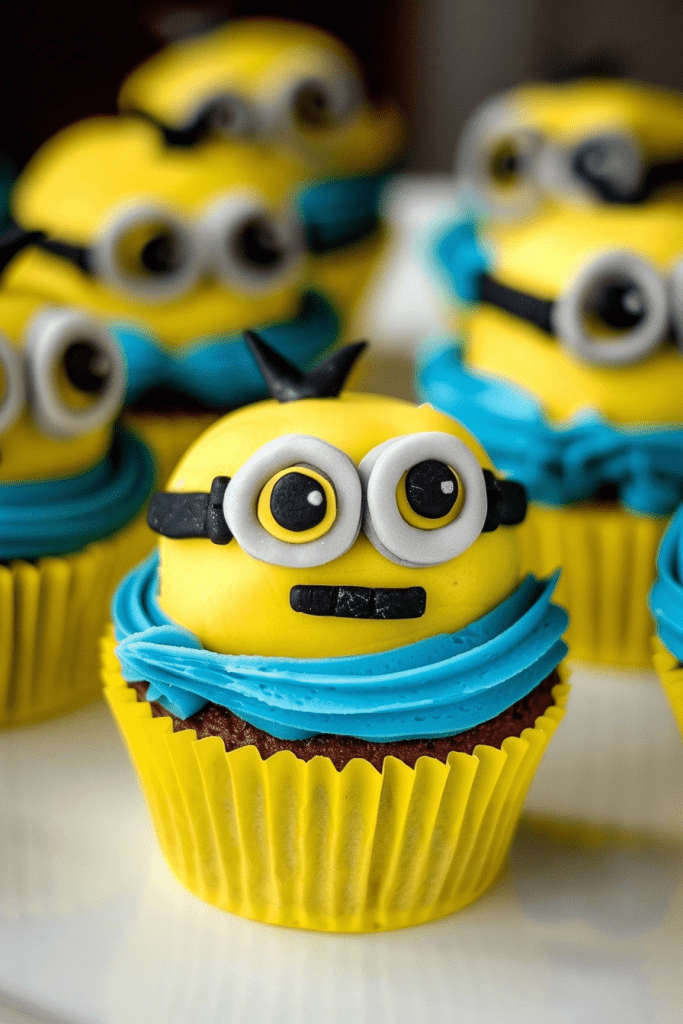 Funny Minion Cupcakes