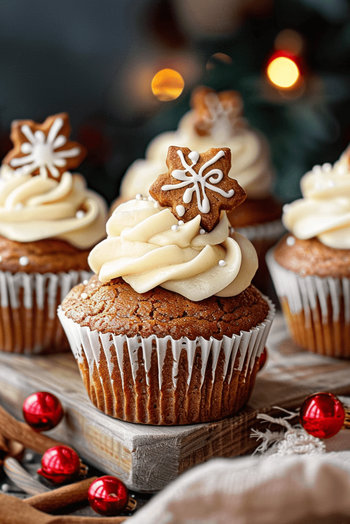 Gingerbread Cupcake with Cream Cheese Frosting