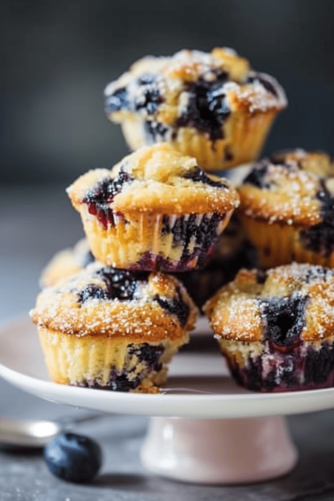 Greek Yogurt Blueberry Muffins