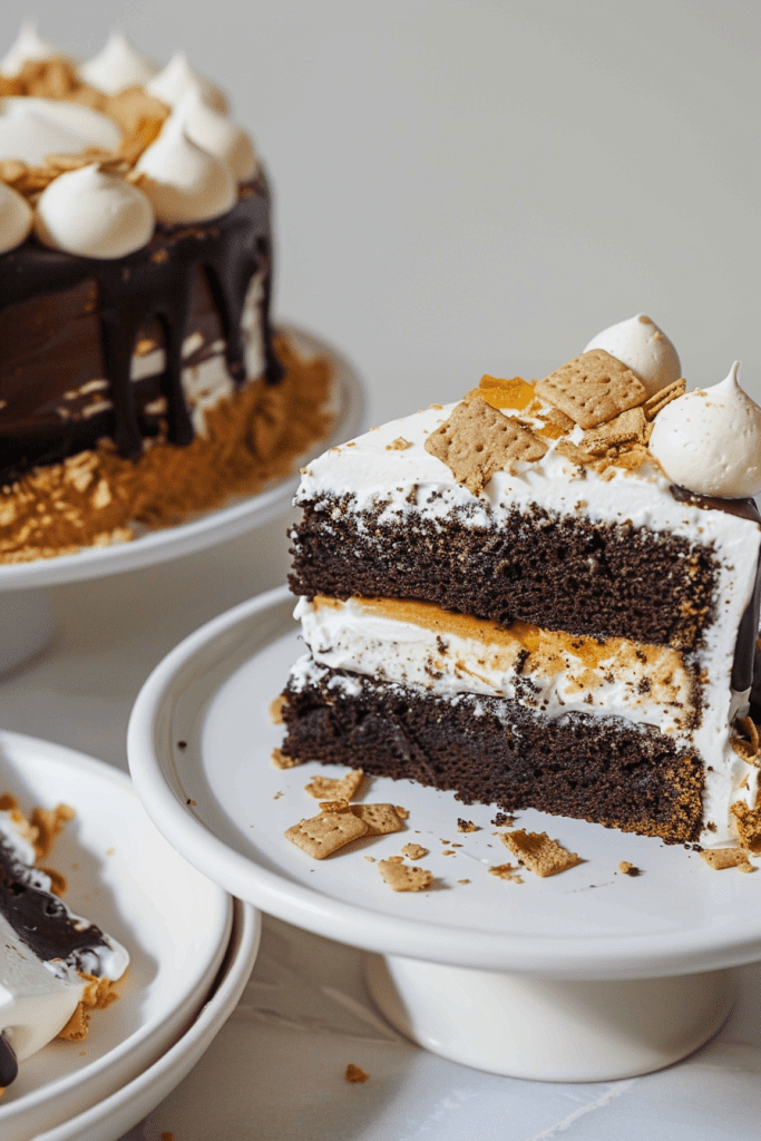 How to Store and Serve S'mores Cake