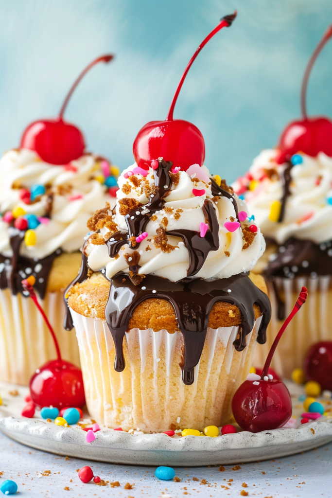 Ice Cream Sundae Cupcake