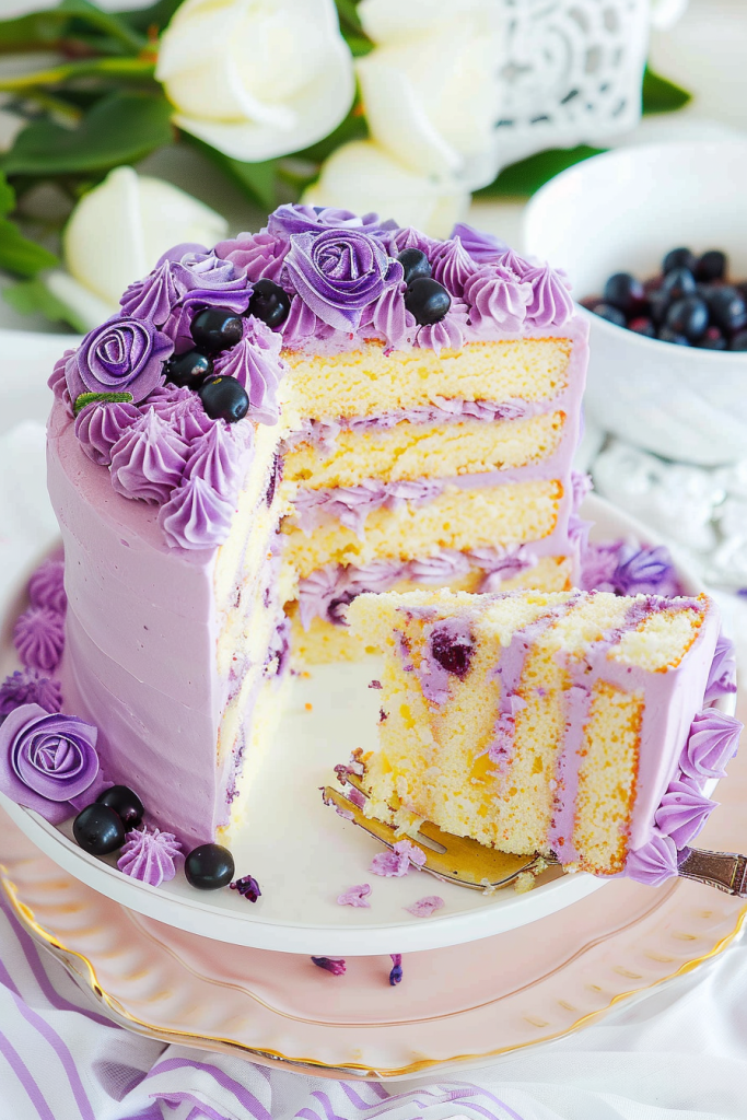 Delightful Lavender Cake Recipes with Whipped Cream Cheese Frosting ...