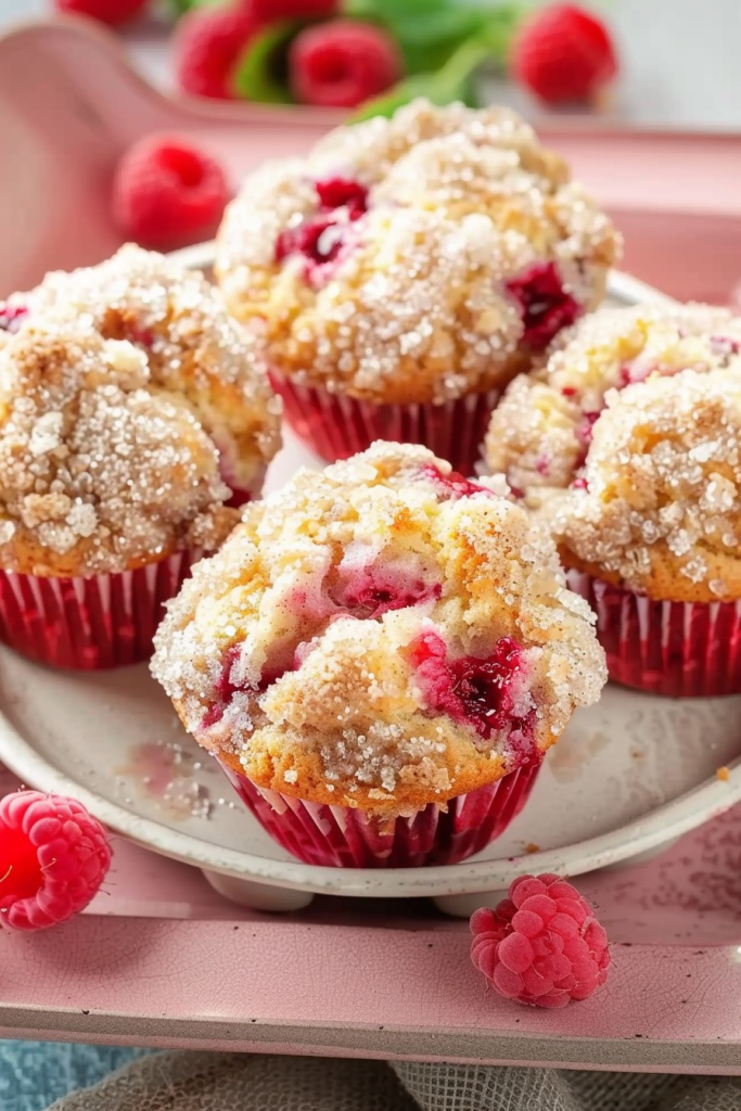 Lemon Raspberry Streusel Muffins Recipe