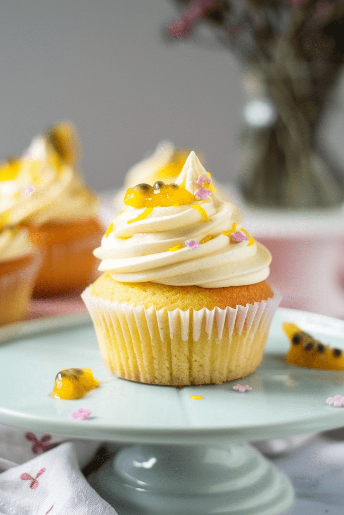 Lemon and Passion Fruit Cupcake