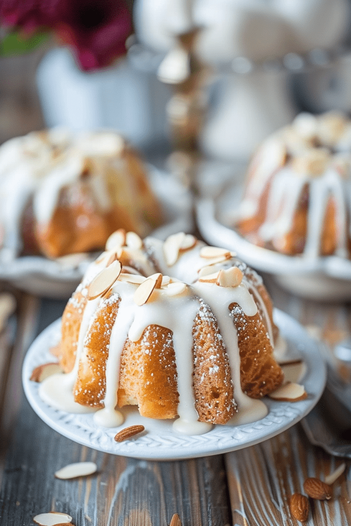 Mini Almond Bundt Cakes