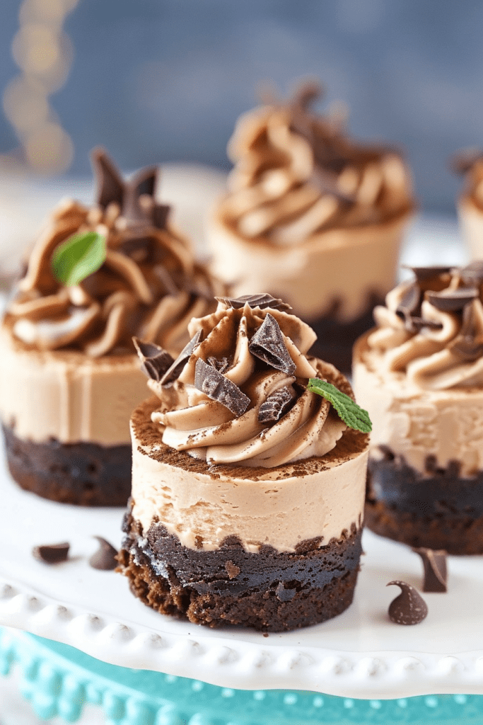 Mini Baileys Chocolate Cheesecake