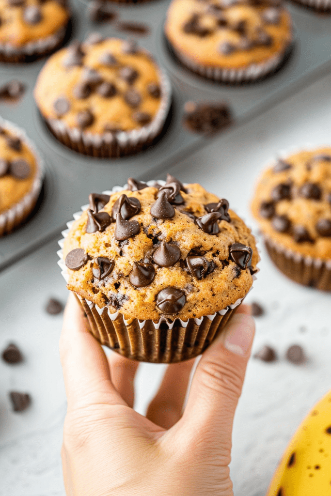 Mini Banana Chocolate Chip Muffins Recipe