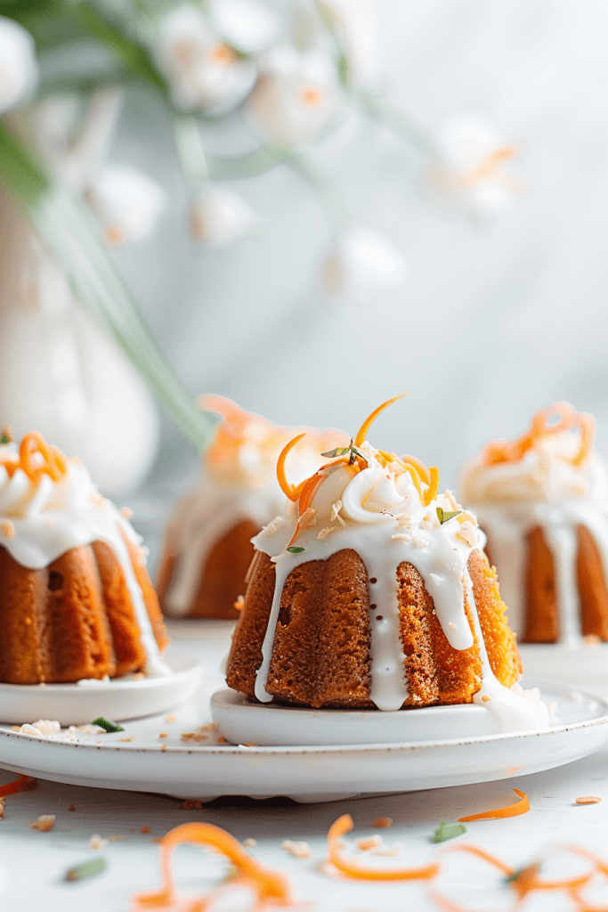 Mini Carrot Bundt Cakes Recipe