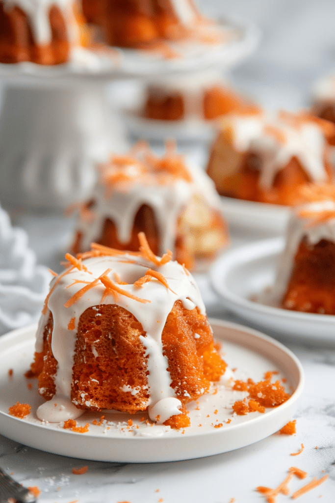 Mini Carrot Bundt Cakes Recipe