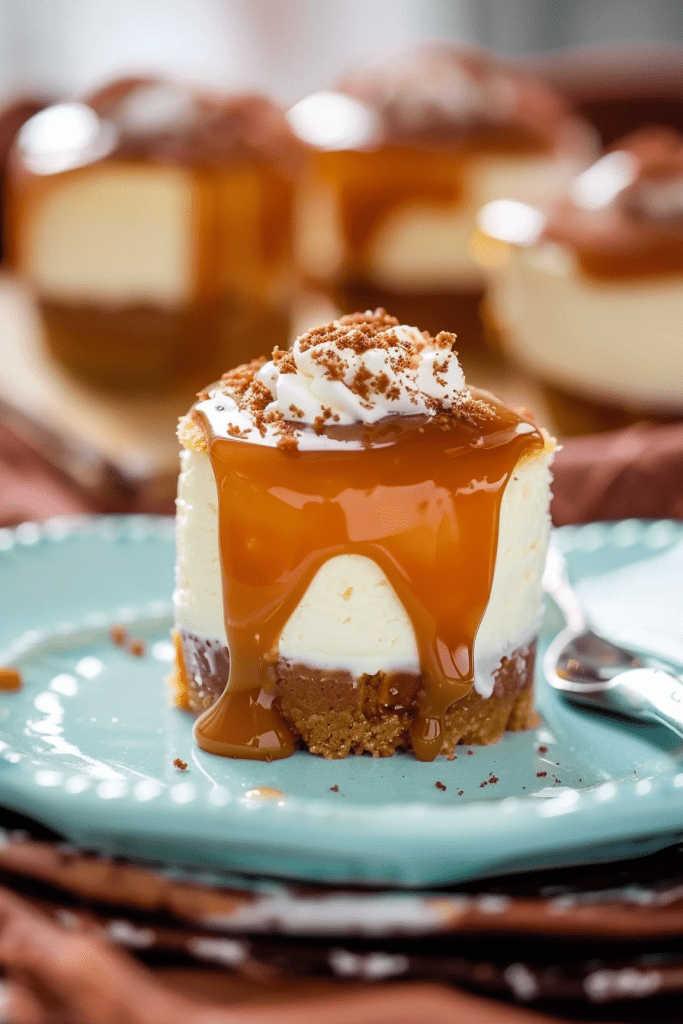 Mini Cheesecake with Salted Caramel