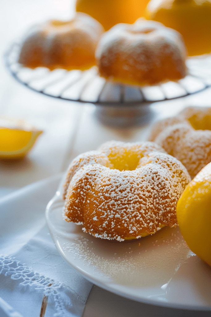 Mini Meyer Lemon Bundt Cake