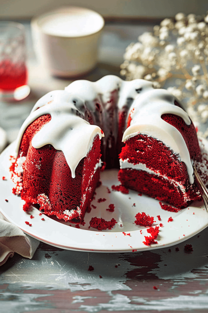 Mini Red Velvet Bundt Cakes