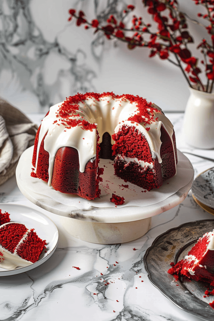 Mini Red Velvet Bundt Cakes Recipe