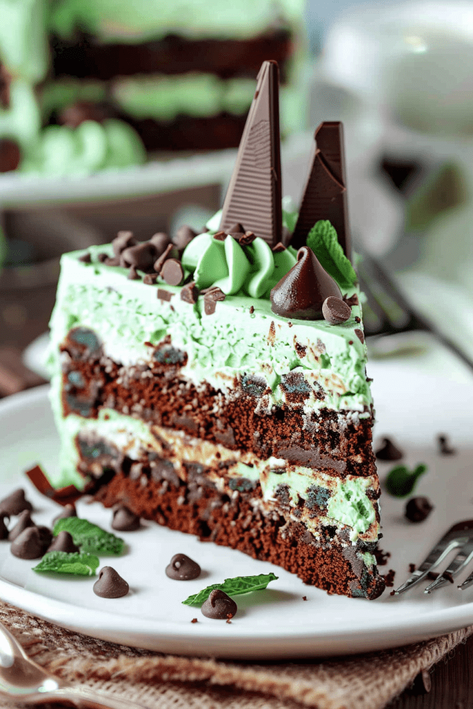 Mint Chocolate Chip Cake