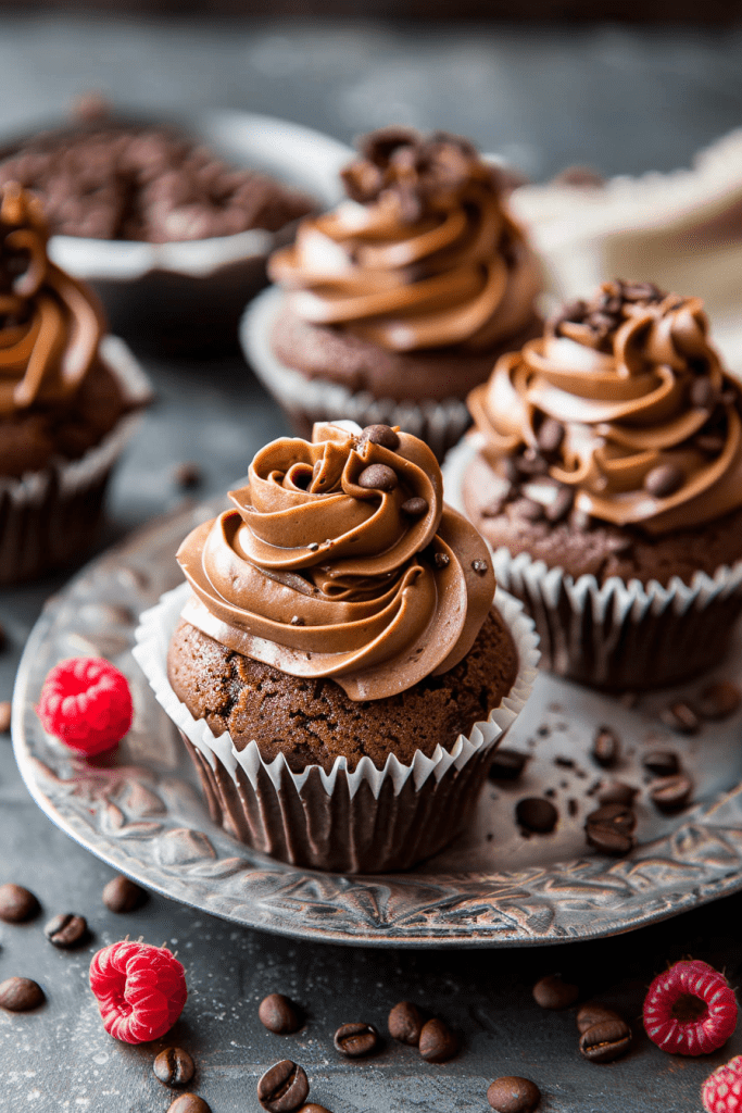 Mocha Nutella Cupcakes