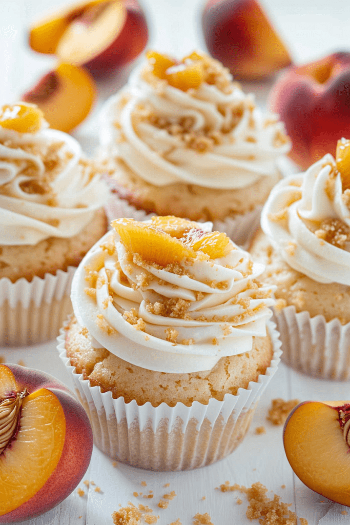 Peach Pie Cupcakes