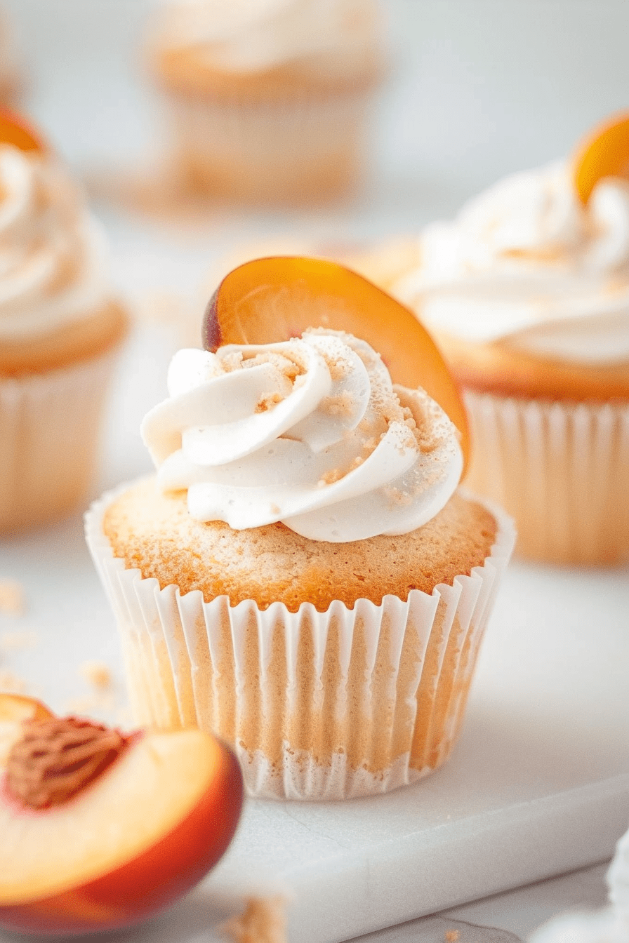 Peaches and Cream Cupcakes Recipes