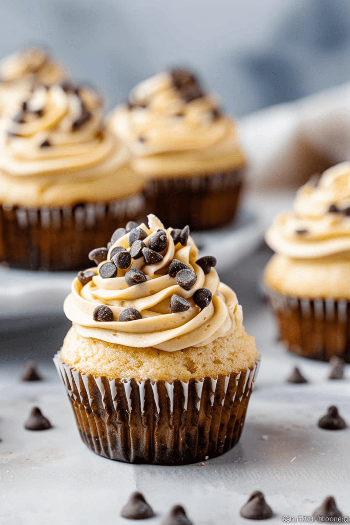 Peanut Butter Chocolate Chip Cupcakes