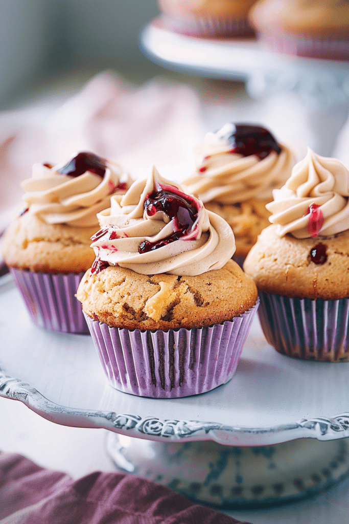 Peanut Butter and Jelly Cupcakes Recipe