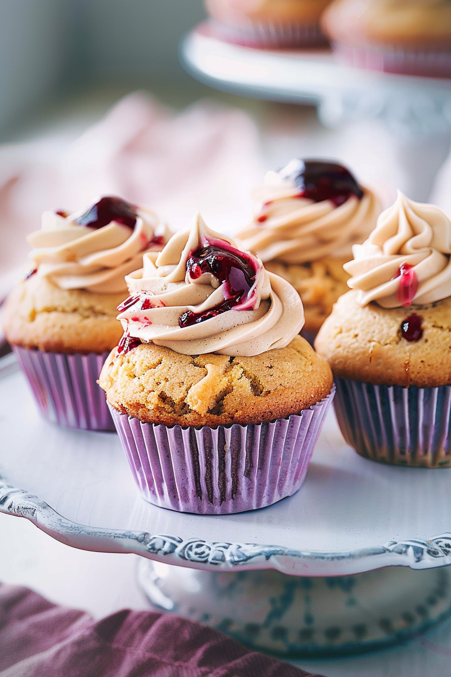 Peanut Butter and Jelly Cupcakes Recipe