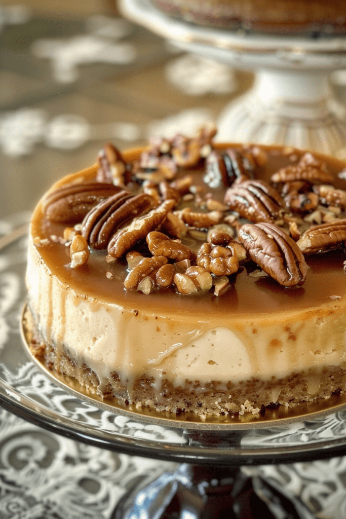 Pecan Praline Cheesecake