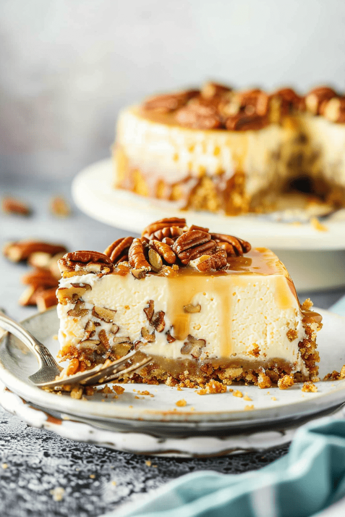 Pecan Praline Cheesecakes