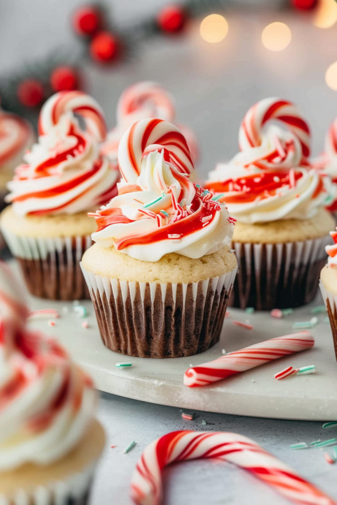 Peppermint Chocolate Candy Cane Cupcakes Recipe