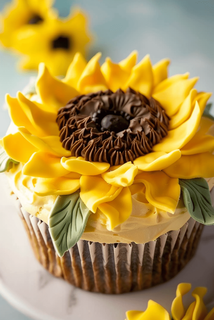 Perfect Sunflower Cupcakes