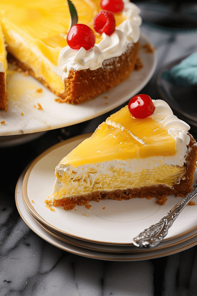 Pineapple Upside Down Cheesecake