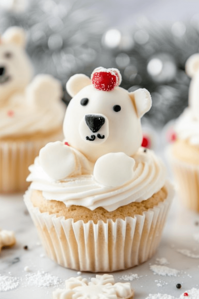 Polar Bear Cupcake