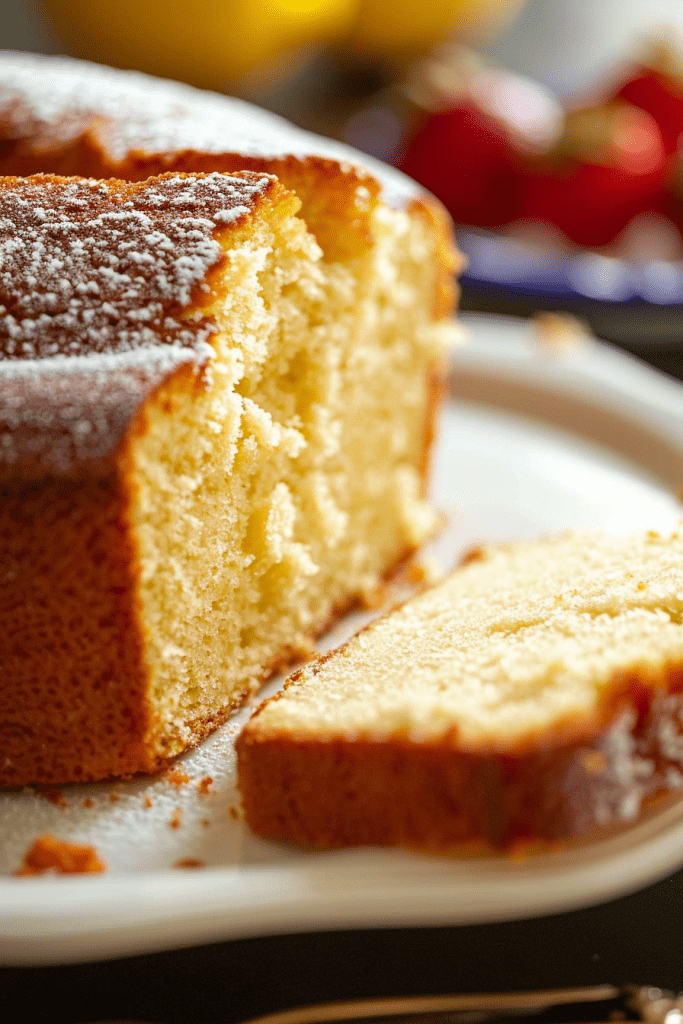 Preparing the Pound Cake