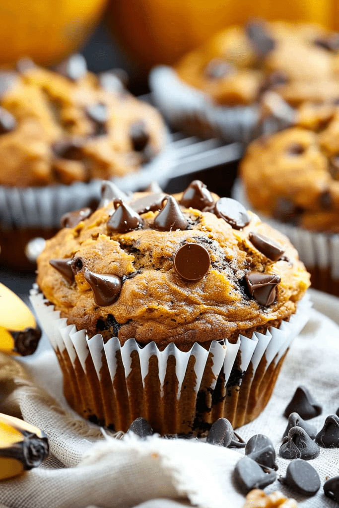 Pumpkin Banana Chocolate Chip Muffins Recipes